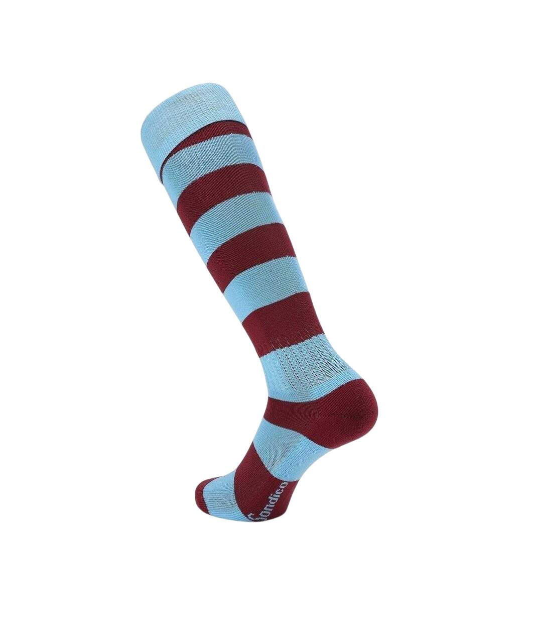 Chaussettes De Foot Motif/style Rayures Contrastées Homme Bordeaux Bleu Ciel Sondico-2