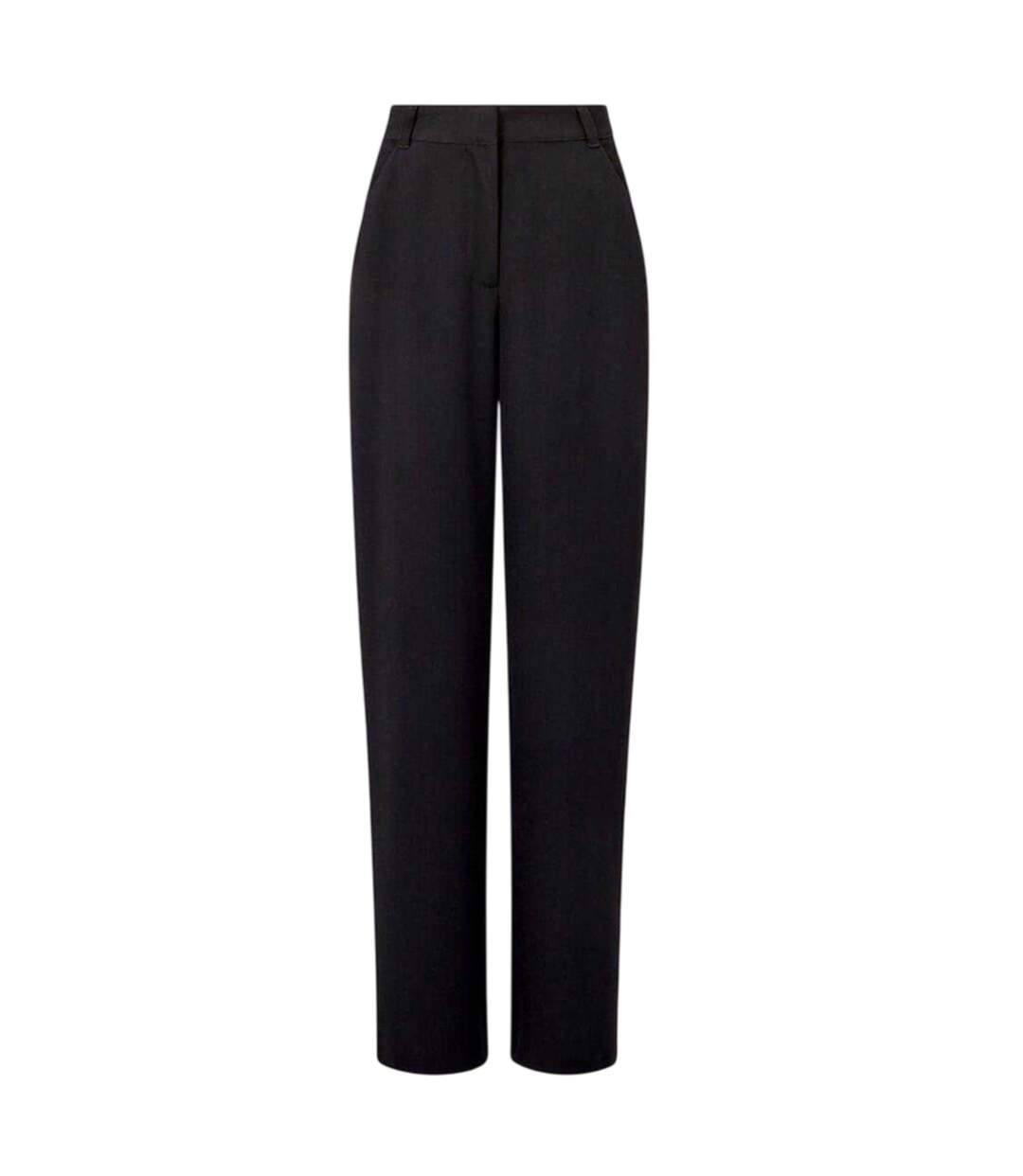 Pantalon Motif/style Rayure Latérale Bella Femme Noir Crème French Connection-2