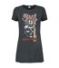 Robe t-shirt here's papa femme charbon Amplified-1