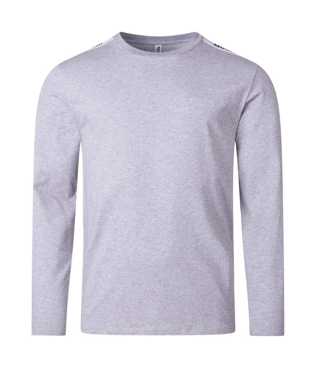 T-shirt Manches Longues Homme Gris Moschino-1