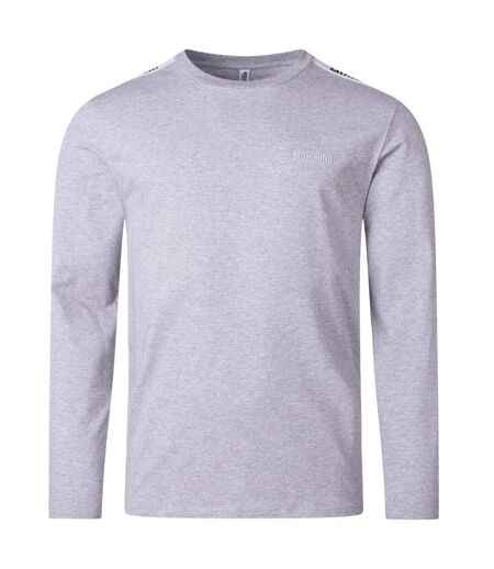 T-shirt Manches Longues Homme Gris Moschino