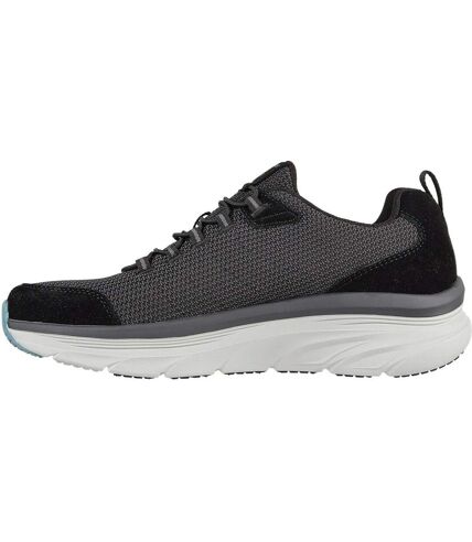 Skechers Mens D´Lux Walker Bersaga Leather Relaxed Fit Sneakers (Black) - UTFS8493