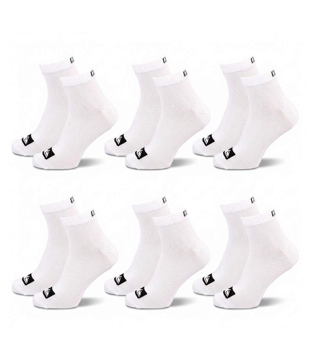 Quiksilver Pack de Chaussettes Homme QUARTER Lot 6 Paires Sport-1