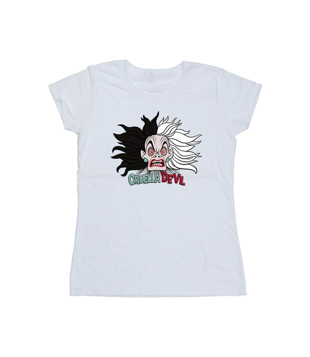 Disney Femme/Les femmes 101 Dalmatians Cruella De Vil Crazy Mum T-Shirt en coton (Blanc) - UTBI44550-1