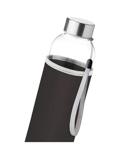Utah glass 500ml water bottle one size black MidOcean