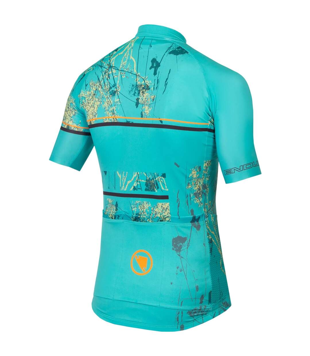 Mens  Fs260 Abstract Cycling Jersey Blue Endura-3