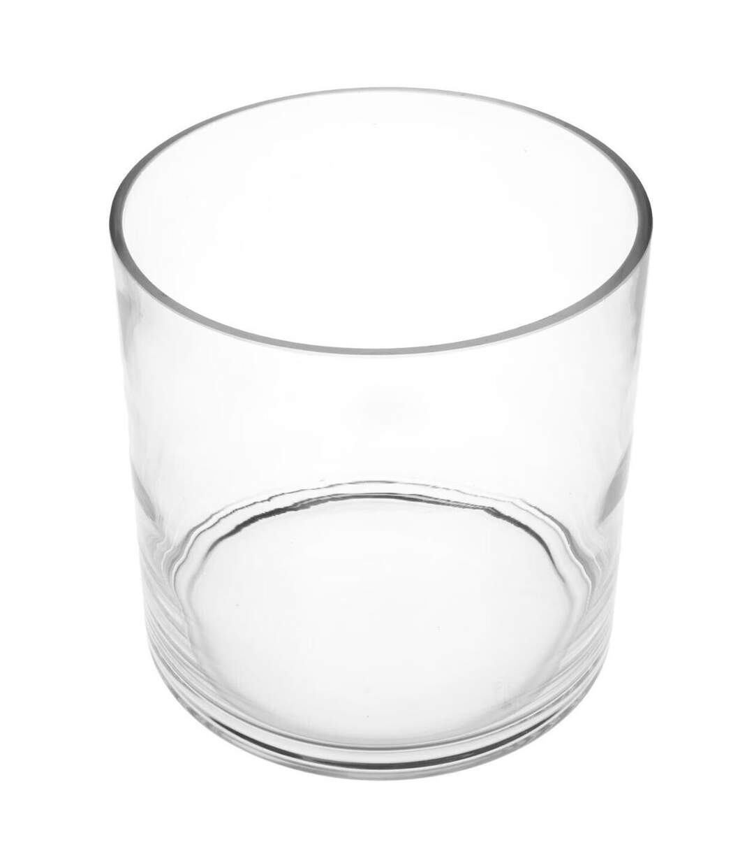Vase en Verre Cylindre 18cm Transparent-1