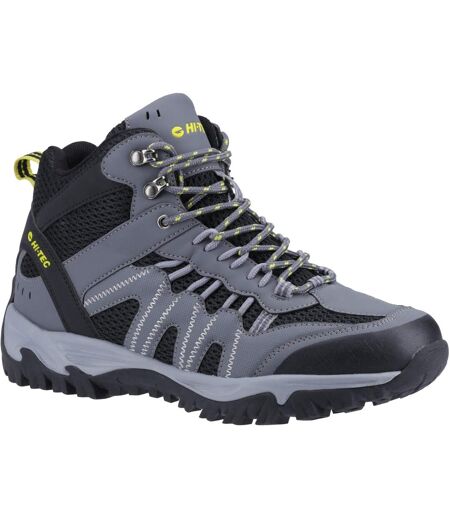 Bottines jaguar homme graphite / noir / blanc cassé Hi-Tec