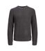 Pull Manches Longues Motif/style Texturé Homme Anthracite Jack And Jones-2