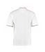 Mens st mellion classic polo shirt white/red Kustom Kit