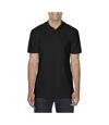 Gildan Softstyle Mens Short Sleeve Double Pique Polo Shirt (Black)