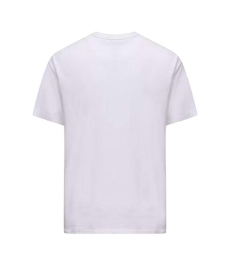 Mens Chest Logo Crew Neck T-shirt White Pretty Green