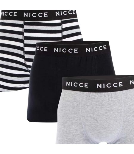 Boxers homme gris / noir / blanc Nicce