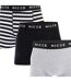 Boxers homme gris / noir / blanc Nicce-3
