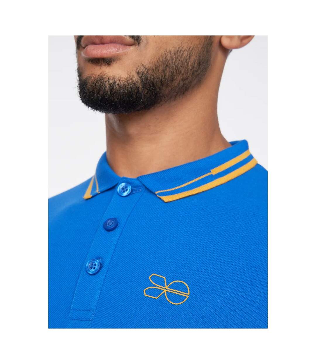 Crosshatch Mens Kermlax Polo Shirt (Blue)