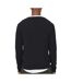 Pull noir homme only & sons life crew knit-2