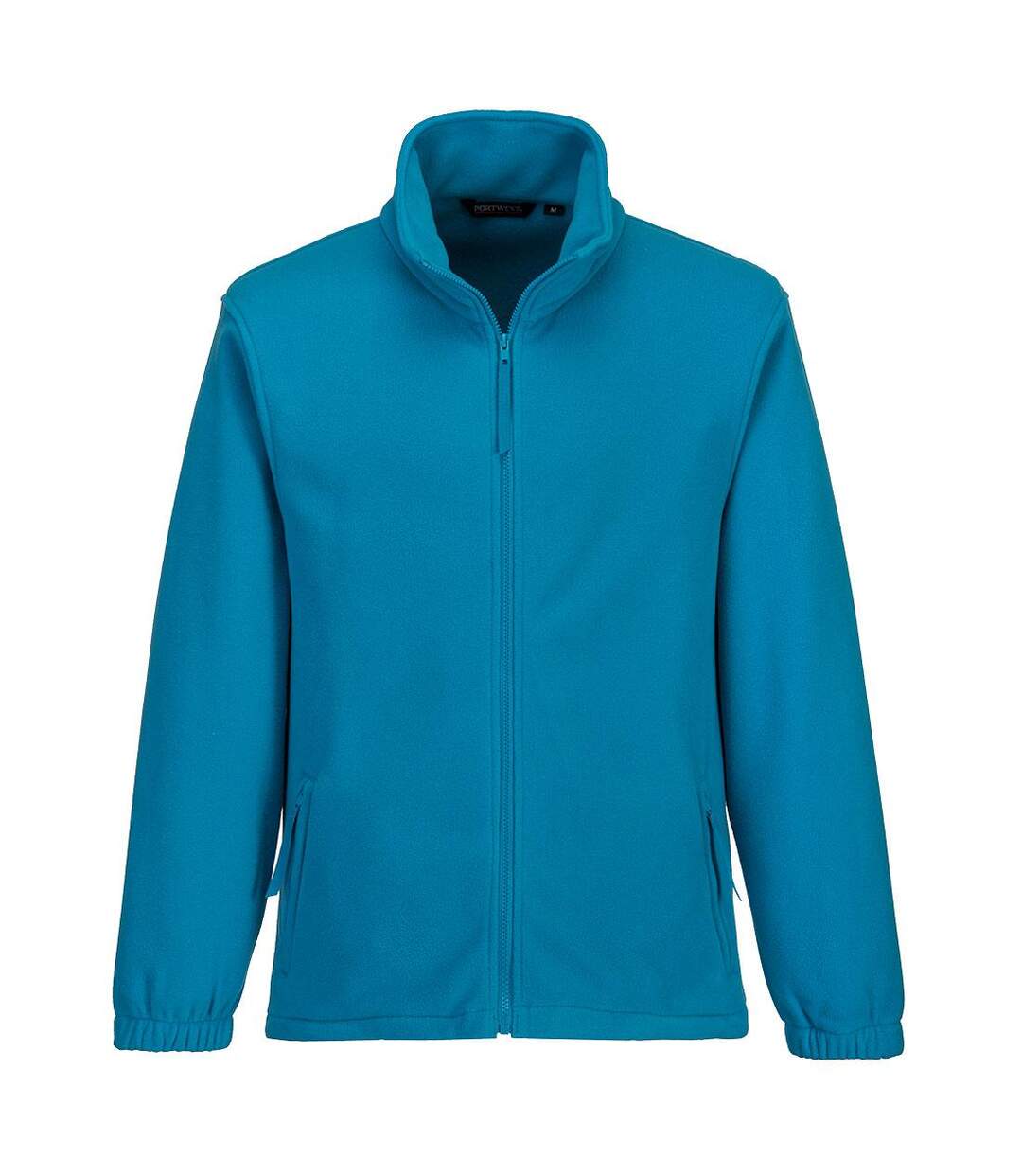 Mens aran fleece jacket aqua Portwest