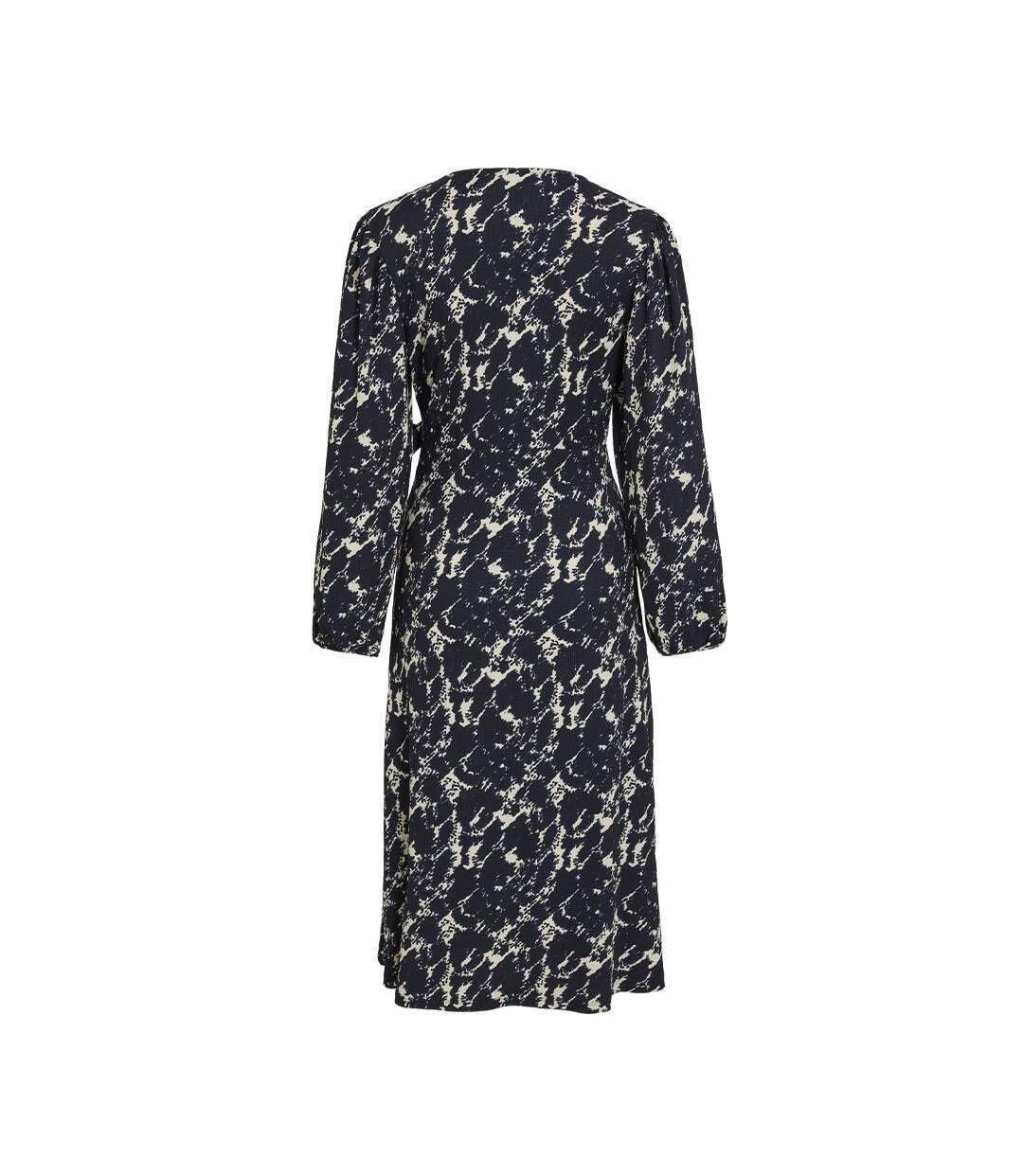 Robe marine femme vila soffen-3