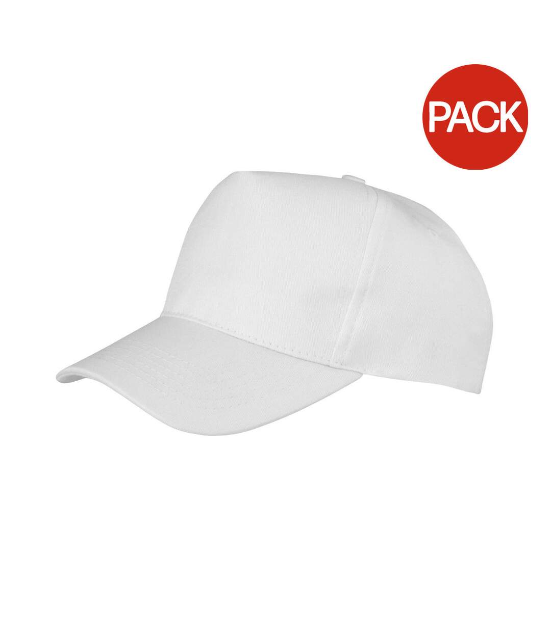 Lot de 2  casquettes boston adulte blanc Result-1