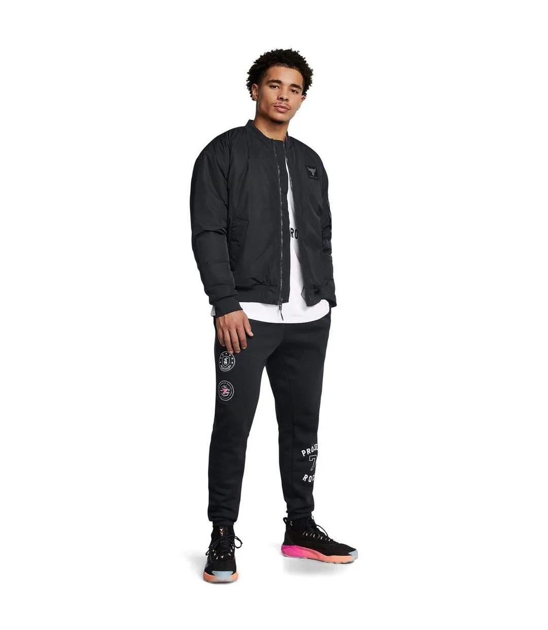 Mens Project Rock Joggers Black Under Armour-4
