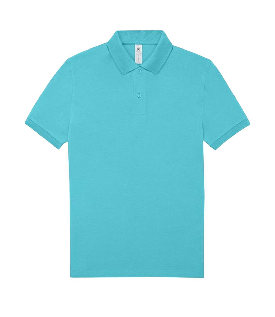 Mens polo shirt meta turquoise B&C