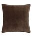 Yard Heavy Chenille Reversible Throw Pillow Cover (Brown) (50cm x 50cm)