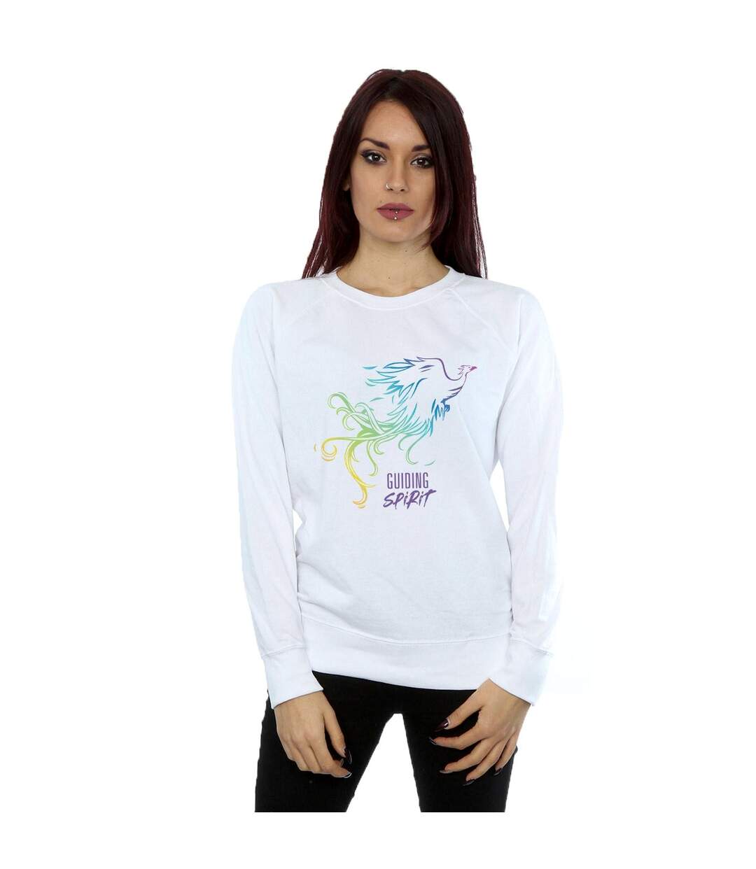 Disney Sweatshirt Womens/Ladies Mulan Movie Phoenix Guiding Spirit (Blanc) - UTBI26562-2