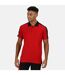 Regatta Mens Contrast Coolweave Polo Shirt (Classic Red/Black)