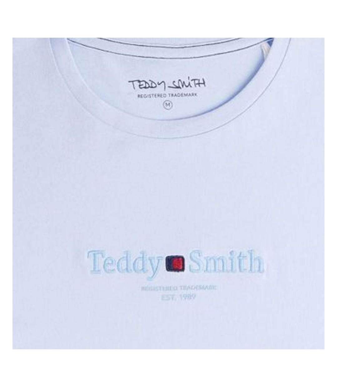 T-shirt bleu clair homme teddy smith tjim-2