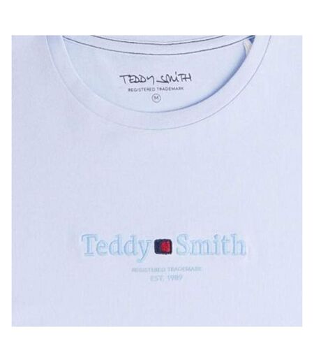 T-shirt bleu clair homme teddy smith tjim