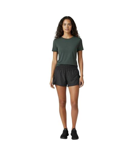 Womens/ladies Polyamide T-shirt Army Khaki USA Pro