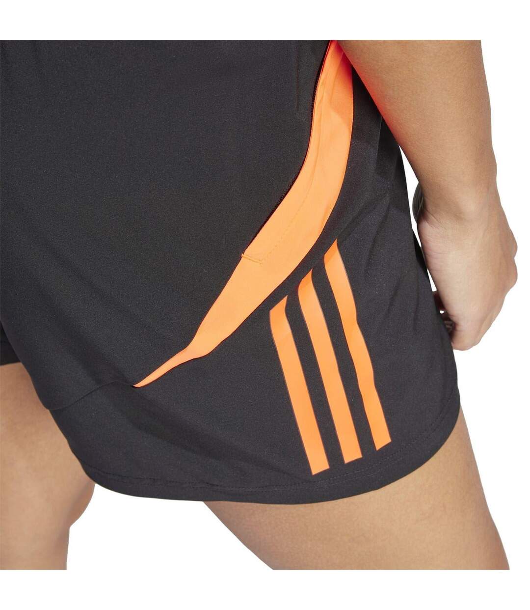 Short De Foot Tiro Femme Noir Orange Adidas-4