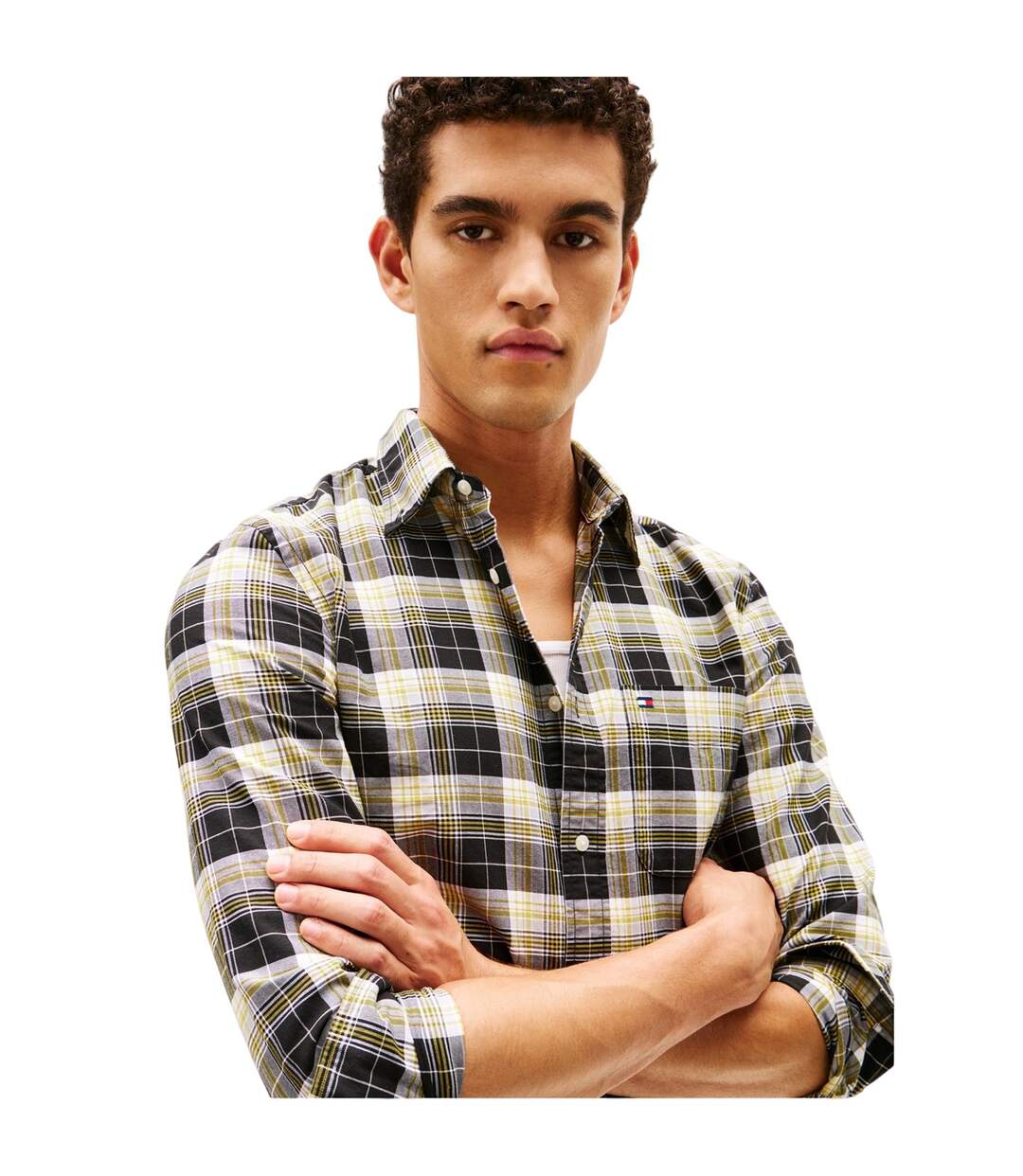 Mens Regular Button-down Shirt Aegean Sea Check Tommy Hilfiger-4
