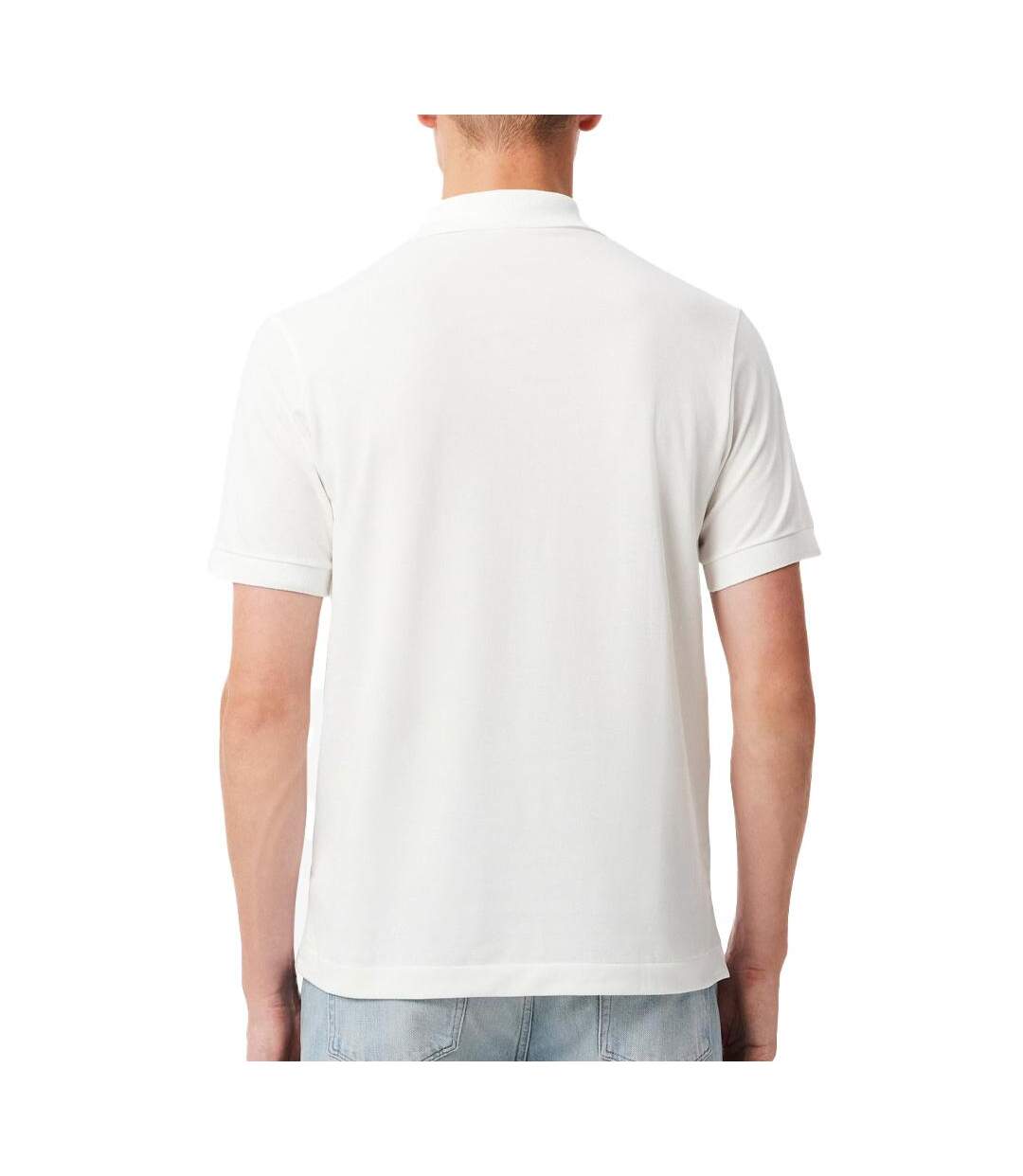Polo blanc homme lacoste classic fit-2