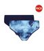 Pack Of 2  Womens/ladies Ivella Tie Dye Briefs  Navy Blue Lee-1
