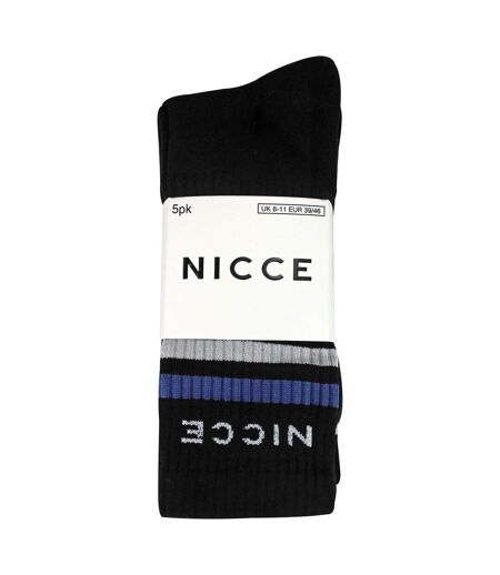 5 Pack Mens Crew Socks - Soft Breathable Cotton Everyday Socks