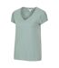 Womens/ladies Malaga Broderie Sleeve T-shirt Khaki Green Mountain Warehouse-1