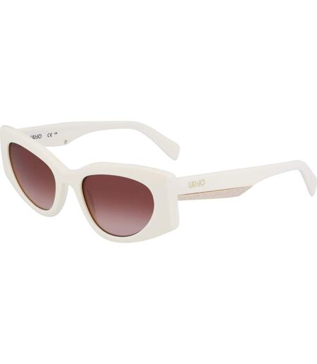 Lunettes De Soleil Motif/style Œil De Chat Femme Taille Unique Blanc Liu Jo