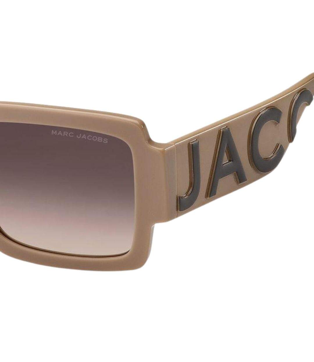 Lunettes De Soleil Motif/style Marque Sur Branches Femme Taille Unique Marron Marc Jacobs-2