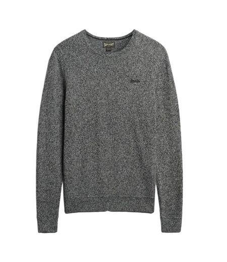 Pull gris chiné homme superdry essential slim fit jumper