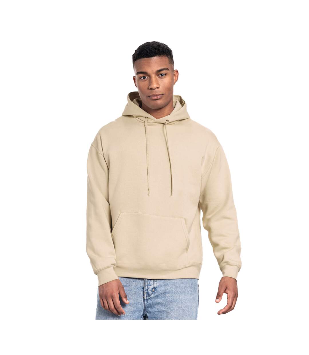 Sweat À Capuche Iconic Premium Adulte Beige Fruit Of The Loom-1