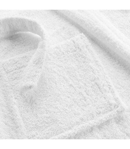 Peignoir Col Châle en Coton Tendresse Blanc