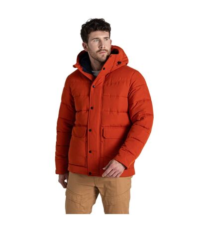 Mens Aaron Downlike Padded Jacket Carnelian Orange Craghoppers