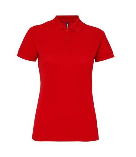 Asquith & Fox Womens/Ladies Short Sleeve Performance Blend Polo Shirt (Red) - UTRW5354