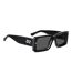 Mens Rectangular Sunglasses 52cm Black Grey DSquared2-3