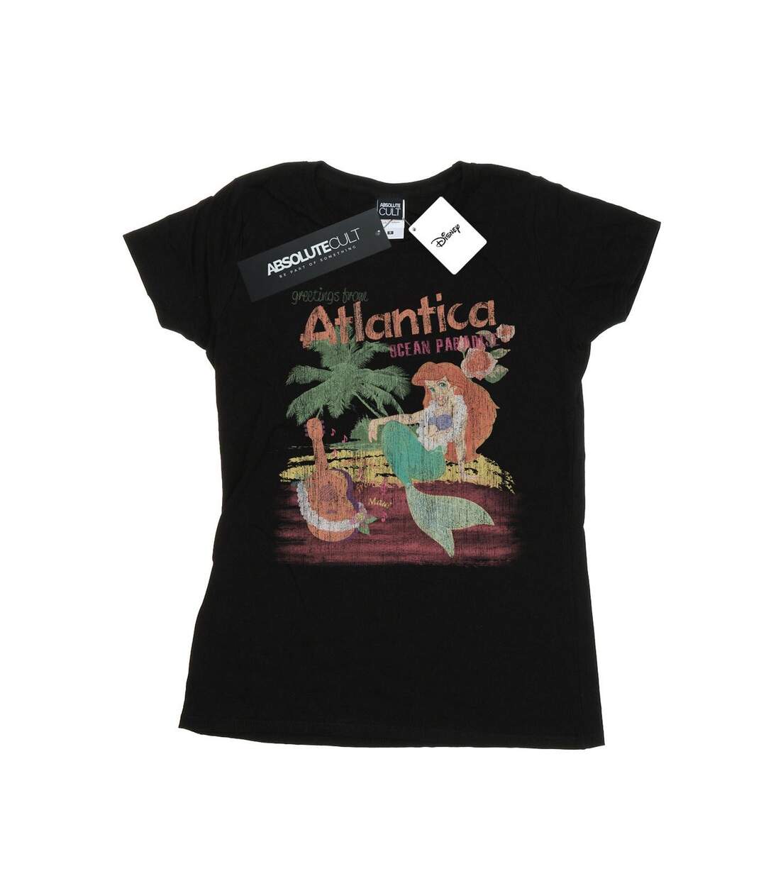 Disney T-shirt en coton Femme/Ladies The Little Mermaid Greetings From Atlantica (Noir) - UTBI37152-1