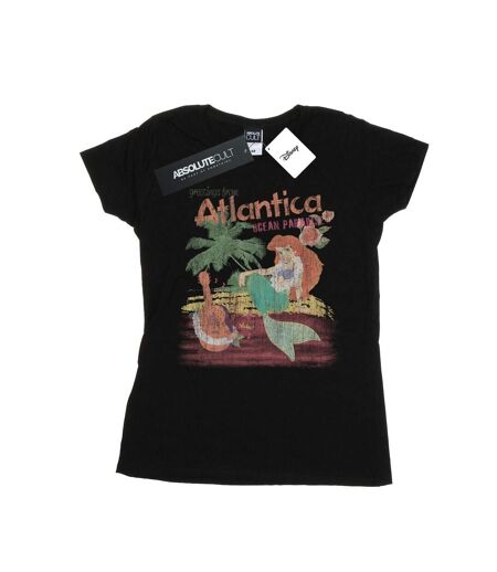Disney T-shirt en coton Femme/Ladies The Little Mermaid Greetings From Atlantica (Noir) - UTBI37152