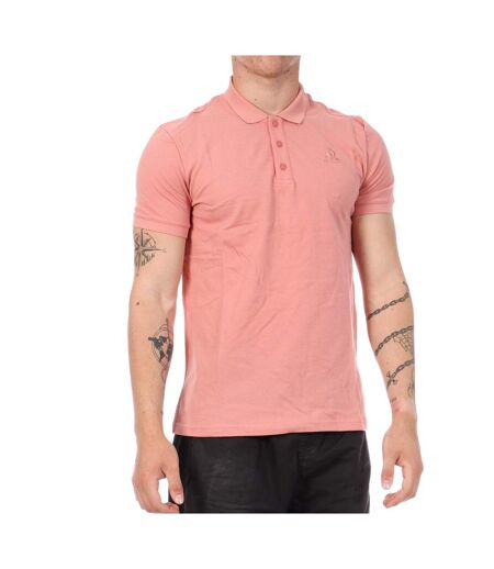 Polo rose homme le coq sportif rosette