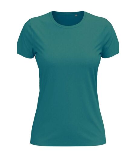 Womens/ladies Classic Tee Teal Stedman