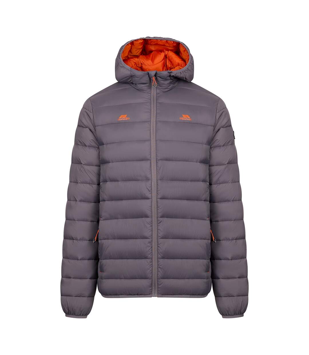 Veste Isolante Unie Et Légère À Capuche Rayton Homme Gris Foncé Trespass-1